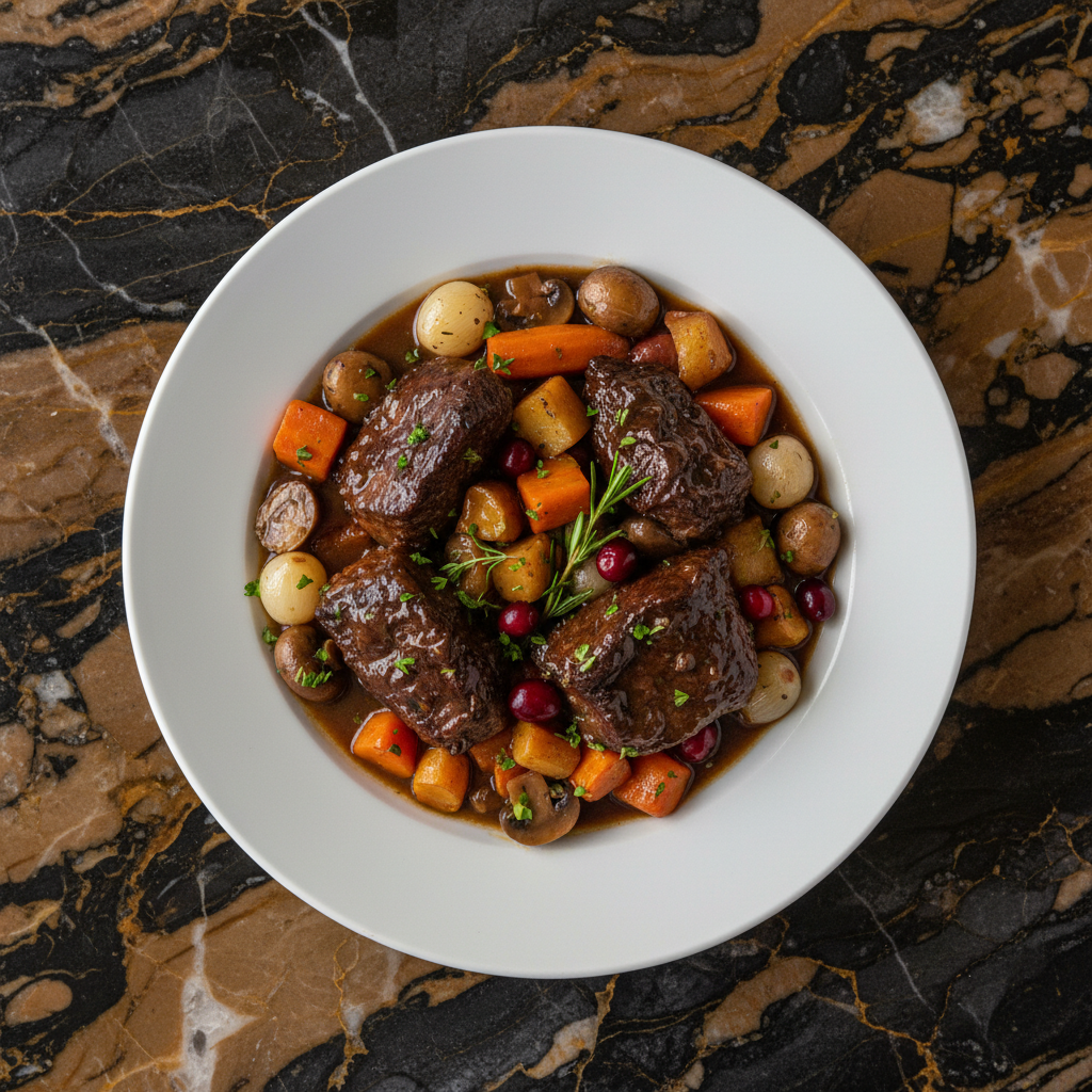 Alberta Wild Boar Stew with Root Vegetables