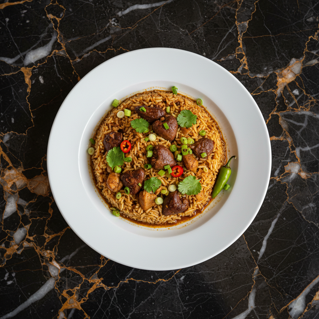 Arroz de Miรบdos de Galinha