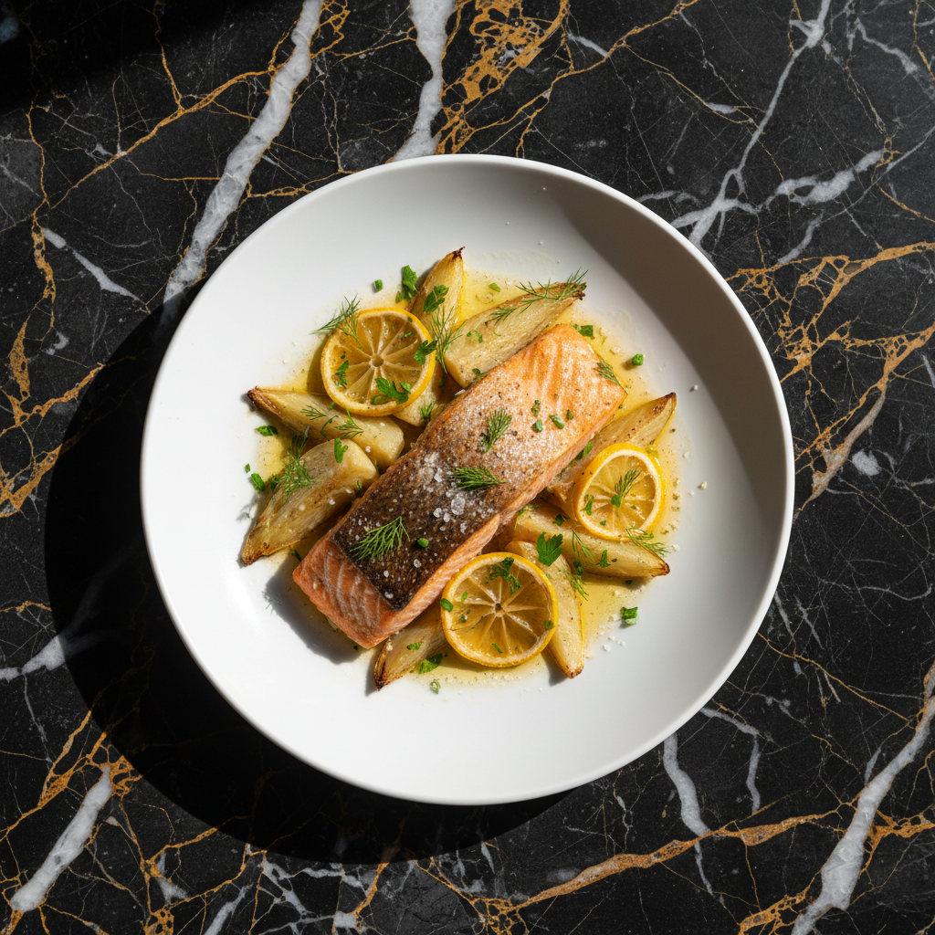 Atlantic Salmon and Fennel Bake