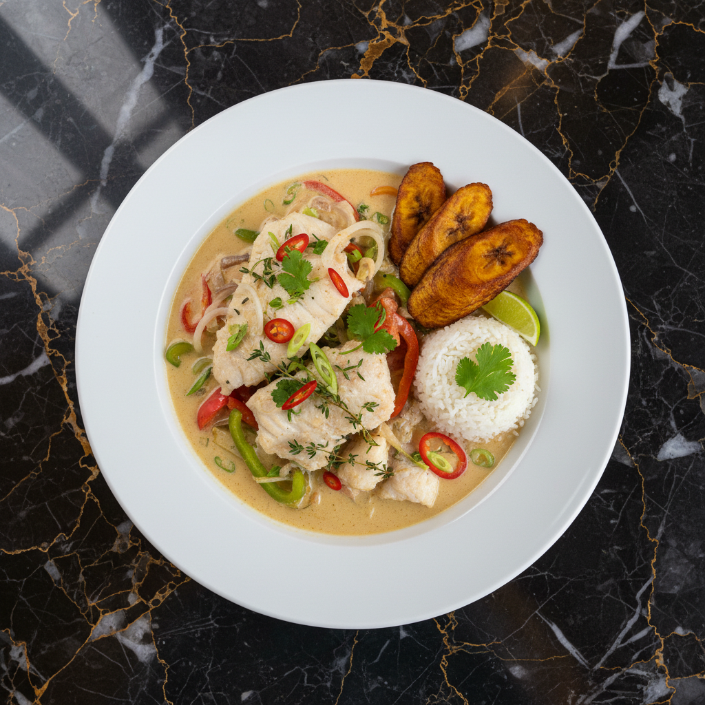 Bahamian Stew Fish with Coconut Milk