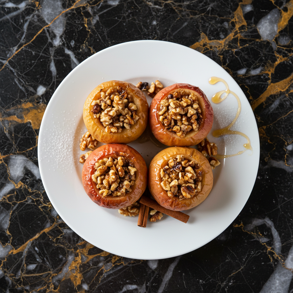 Baked Apples with Honey and Walnuts