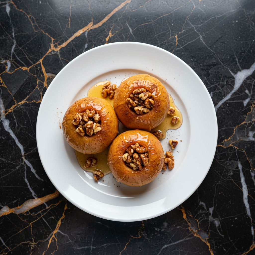 Baked Apples with Walnuts and Honey