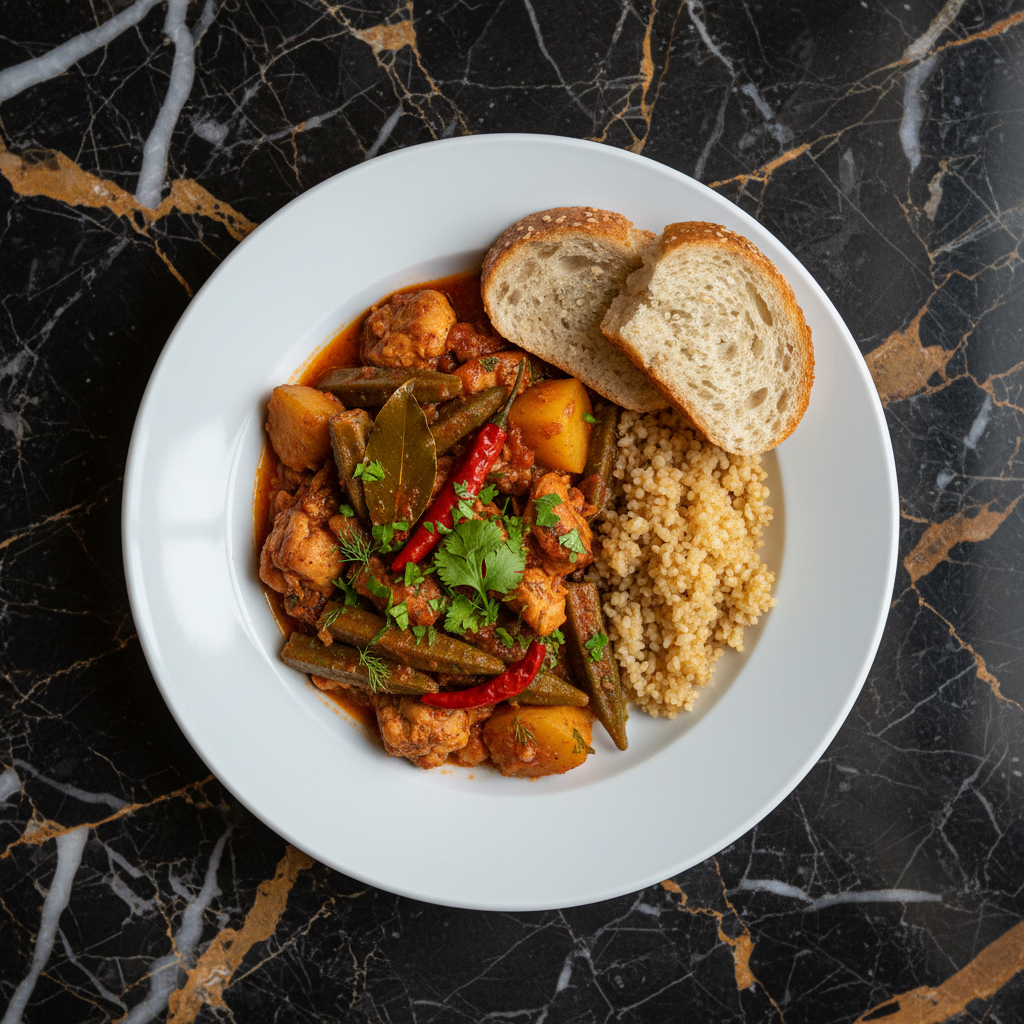 Bamies Yiahni Sto Fourno