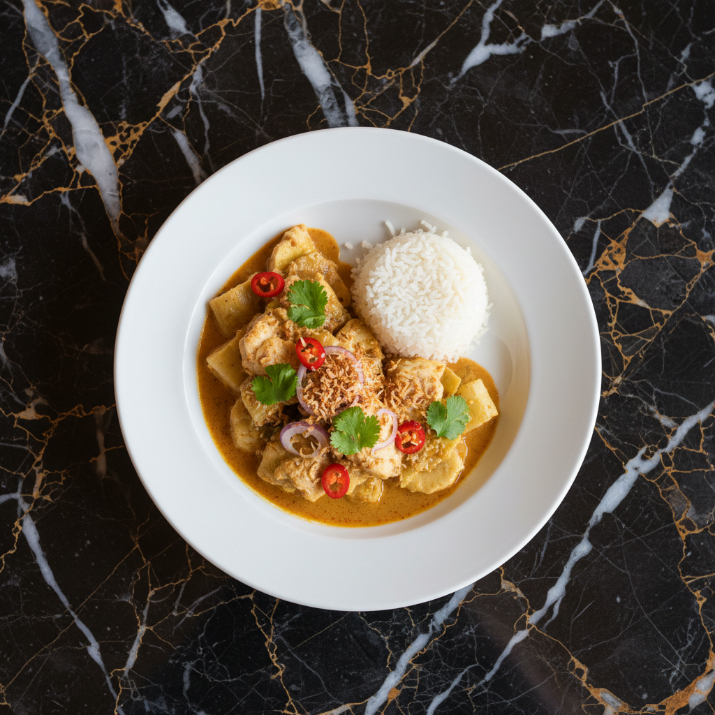 Banana Blossom and Fish Curry