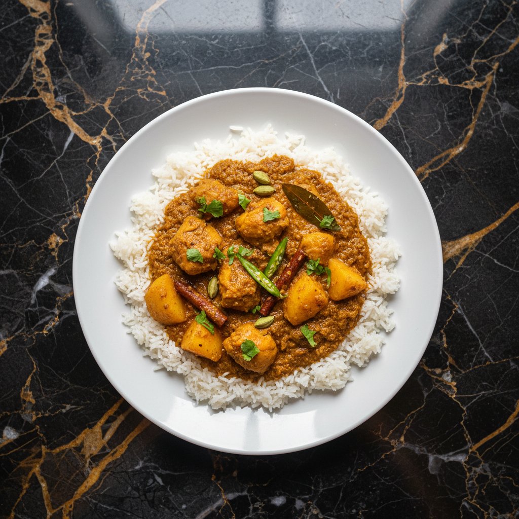 Bangladeshi Chicken and Potato Curry
