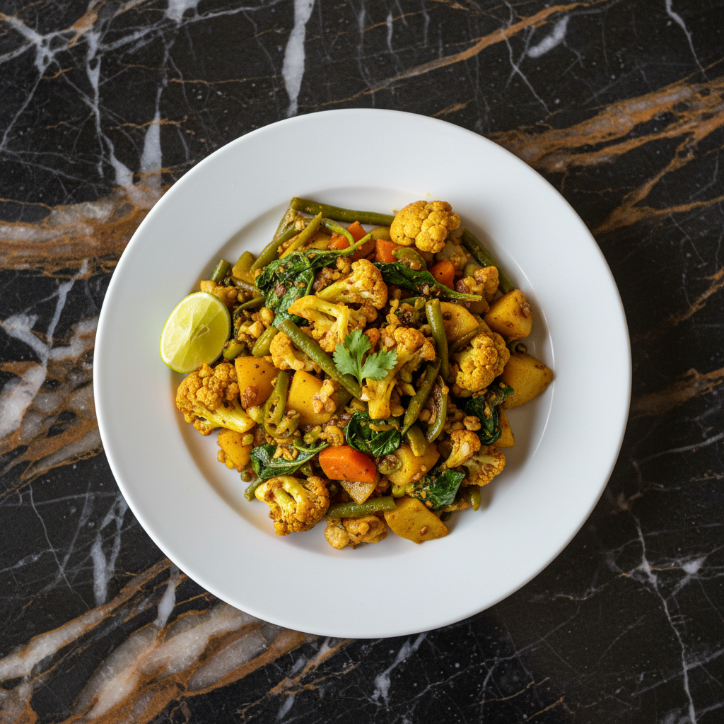 Bangladeshi Mixed Vegetable Bhaji