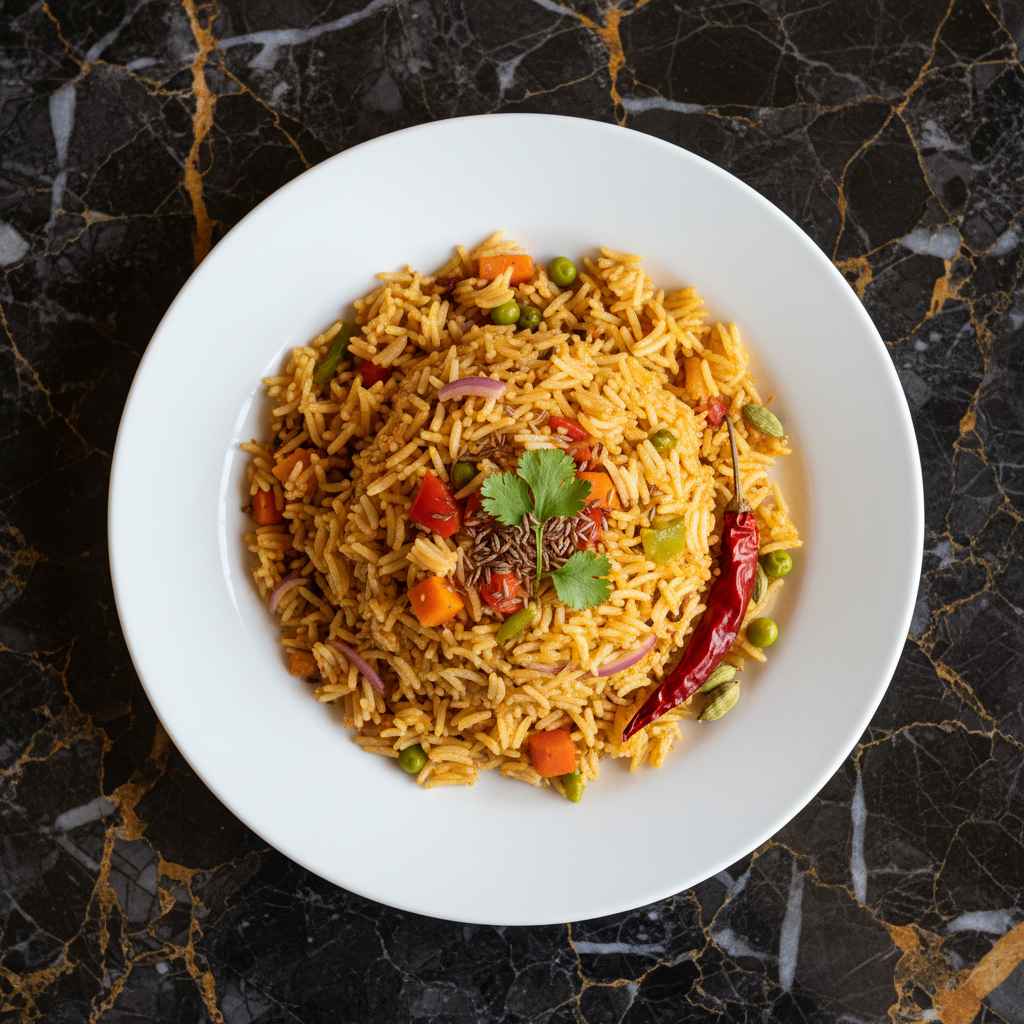 Bariis iyo Khudrad La Xawaashay