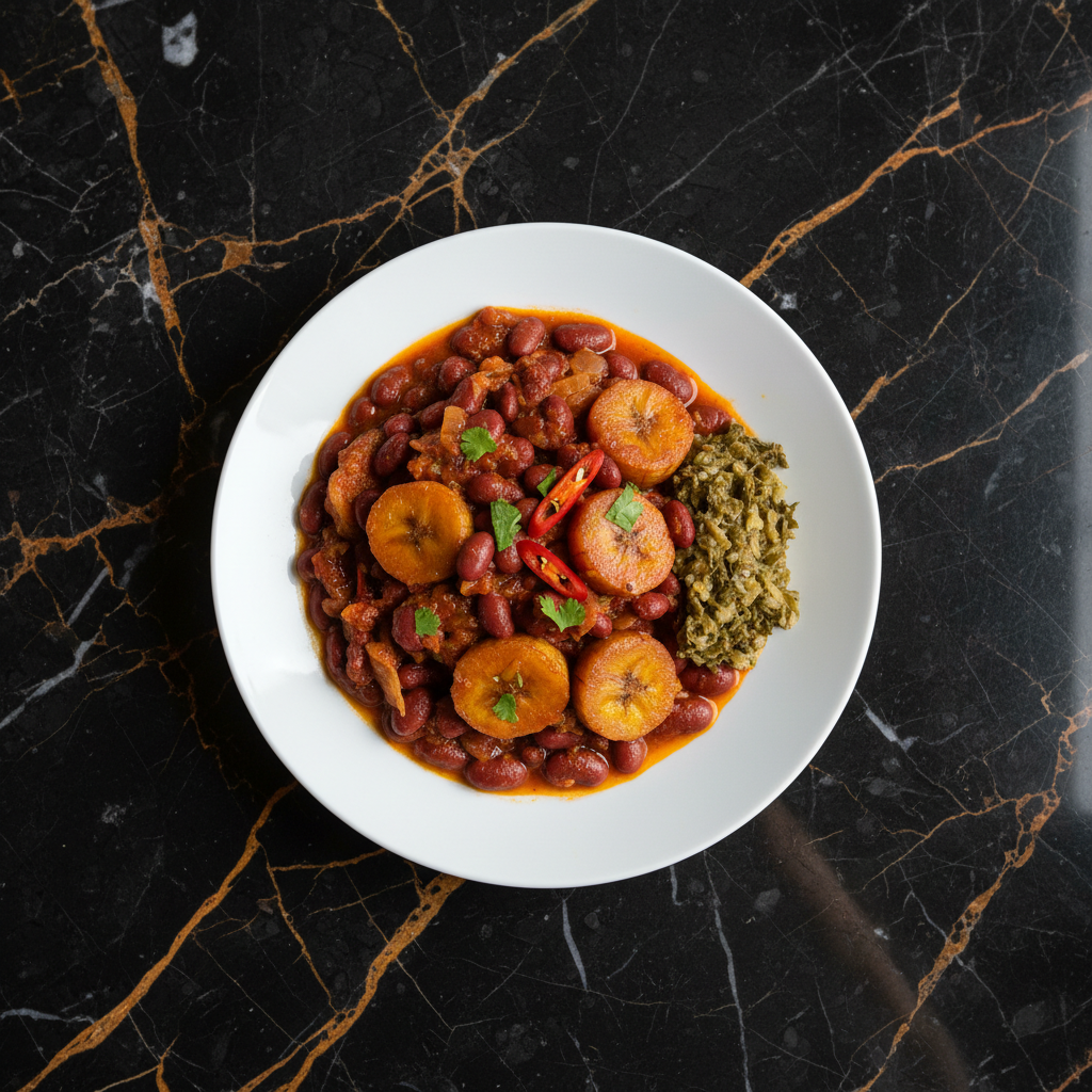 Beans and Plantains Stew