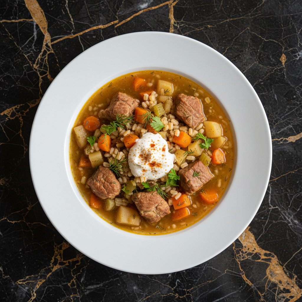 Belarusian Pork and Barley Stew