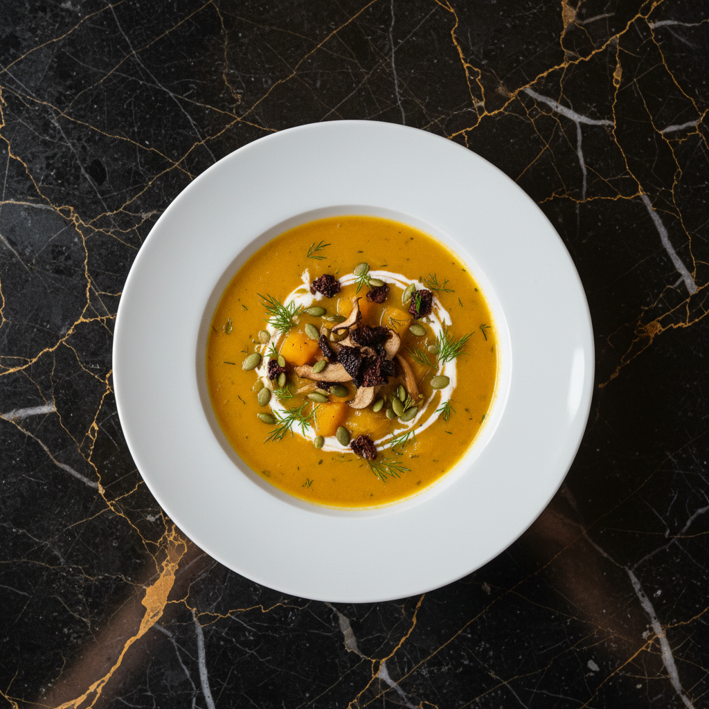 Belarusian Pumpkin and Mushroom Soup