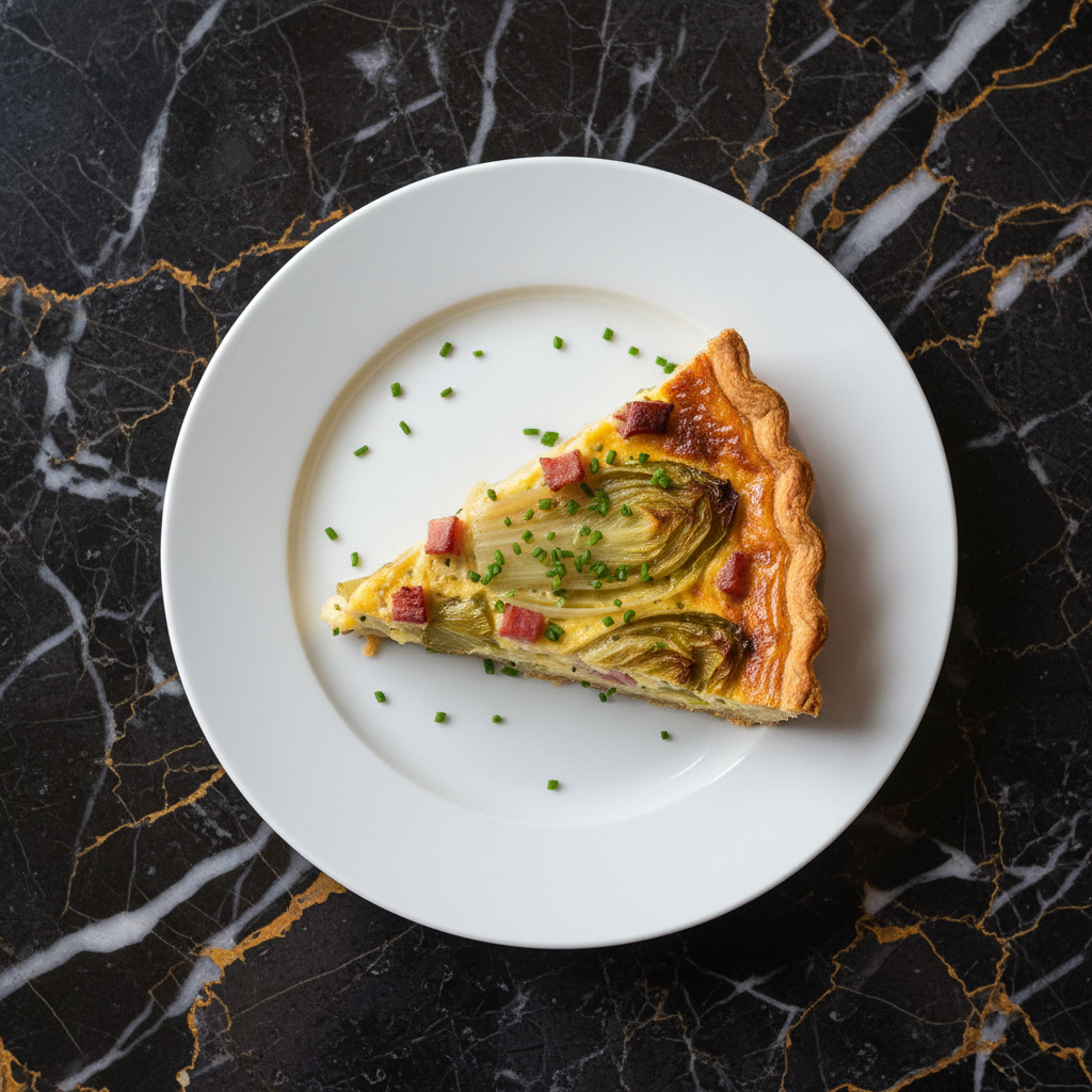 Belgian Endive and Ham Quiche