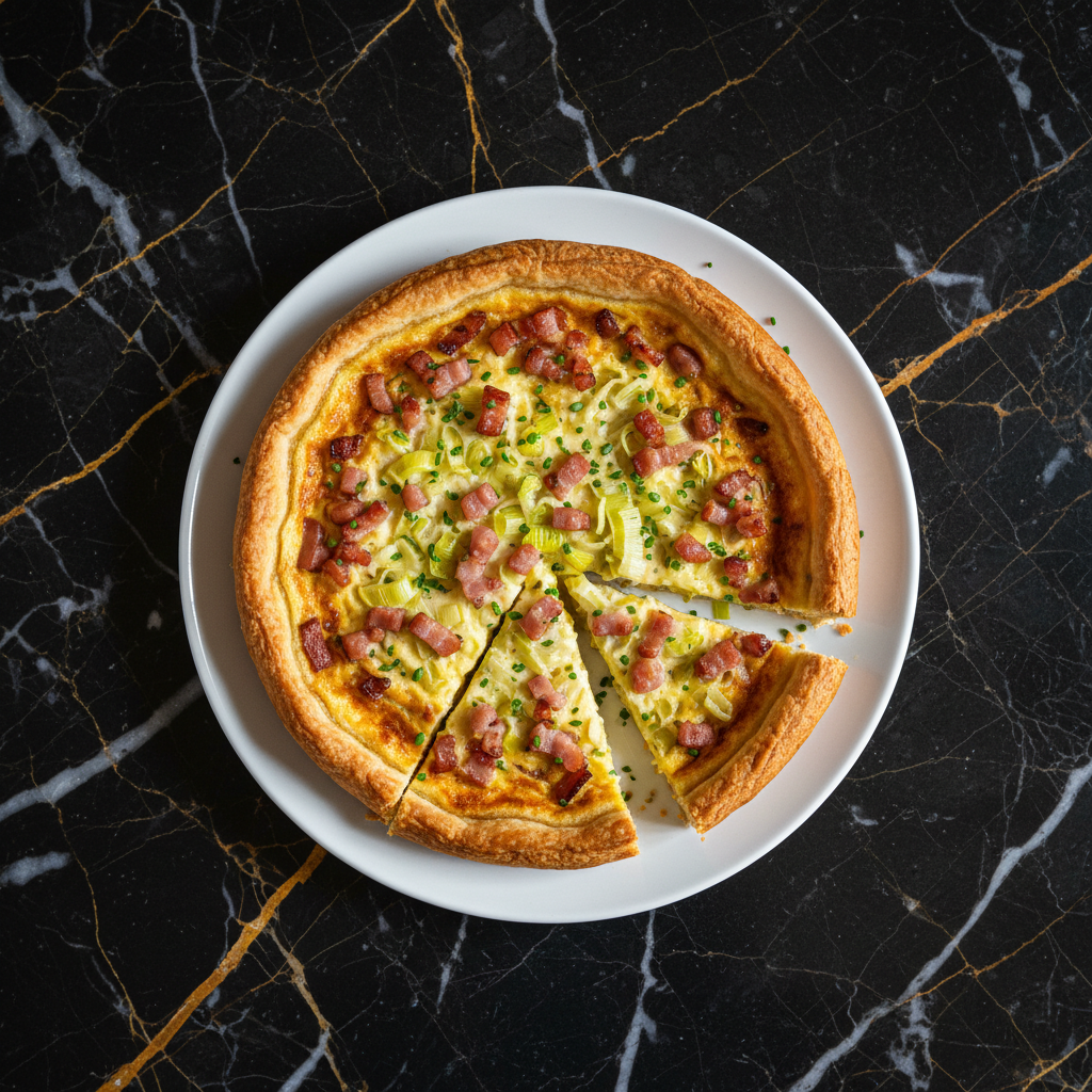 Belgian Leek and Bacon Tart