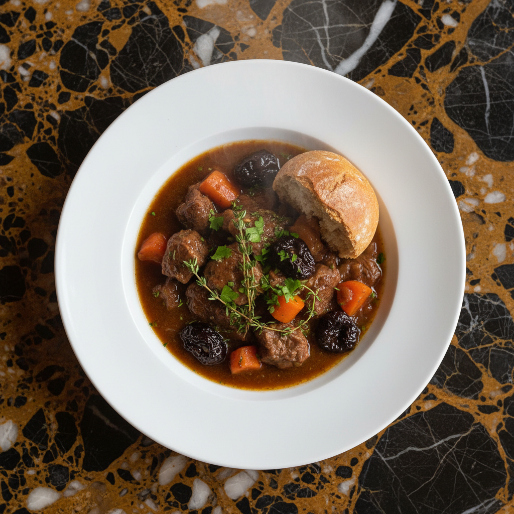 Albanian Lamb and Prune Stew