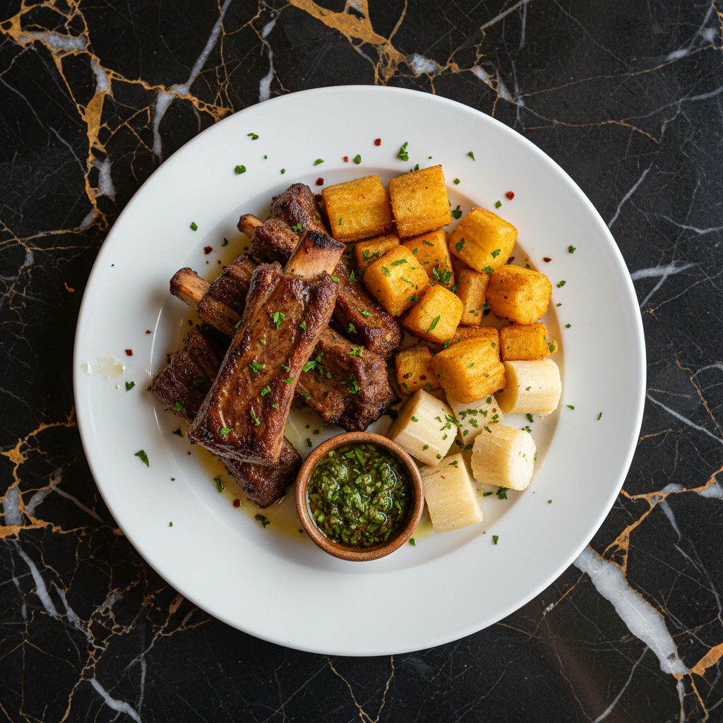 Asado de Costilla con Yuca