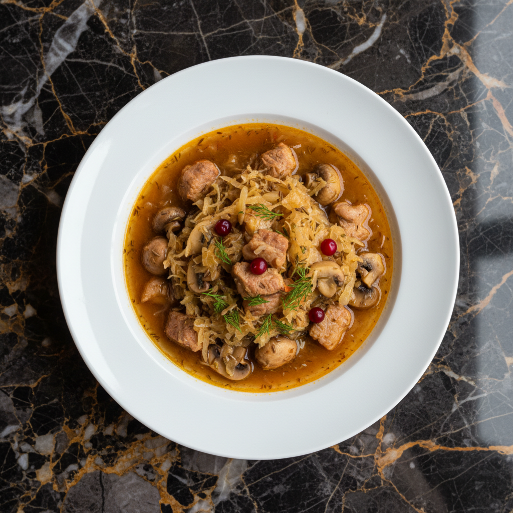 Belarusian Pork and Sauerkraut Stew