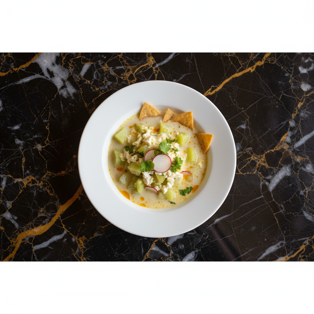 Sopa de Chayote con Queso