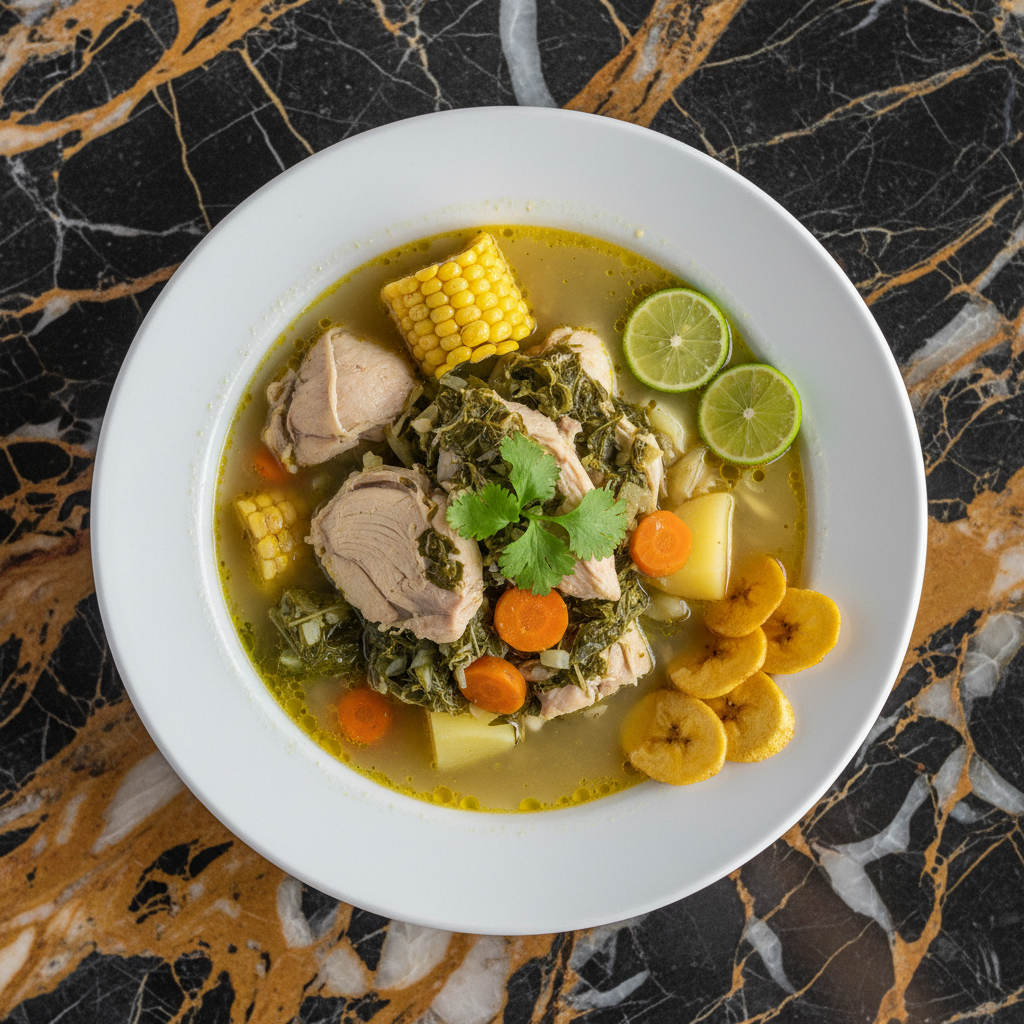 Sopa de Chipilín con Pollo