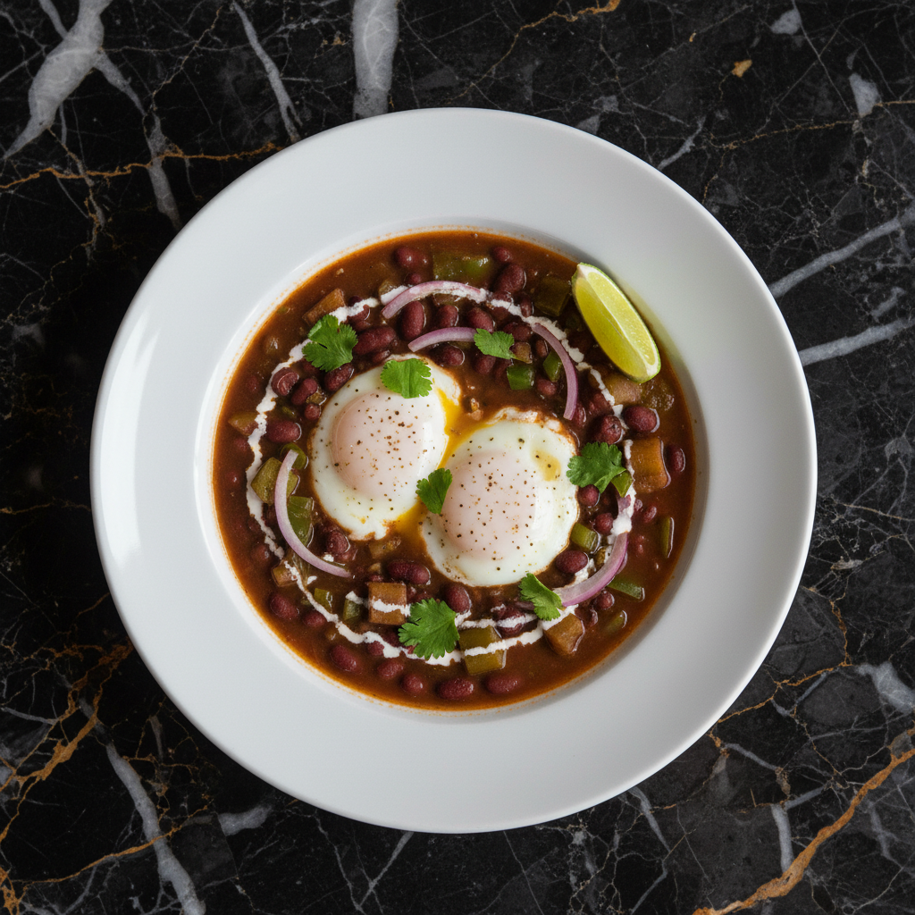 Sopa de Frijol con Huevo