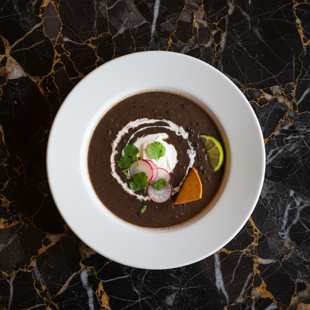 Sopa de Frijol Negro Salvadoreña