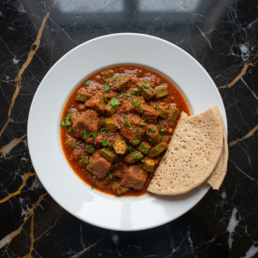 Sudanese Lamb and Okra Stew