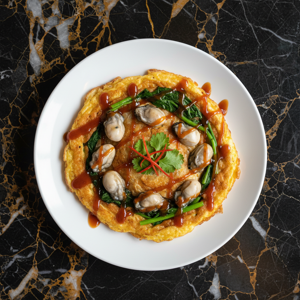 Taiwanese Oyster Omelet