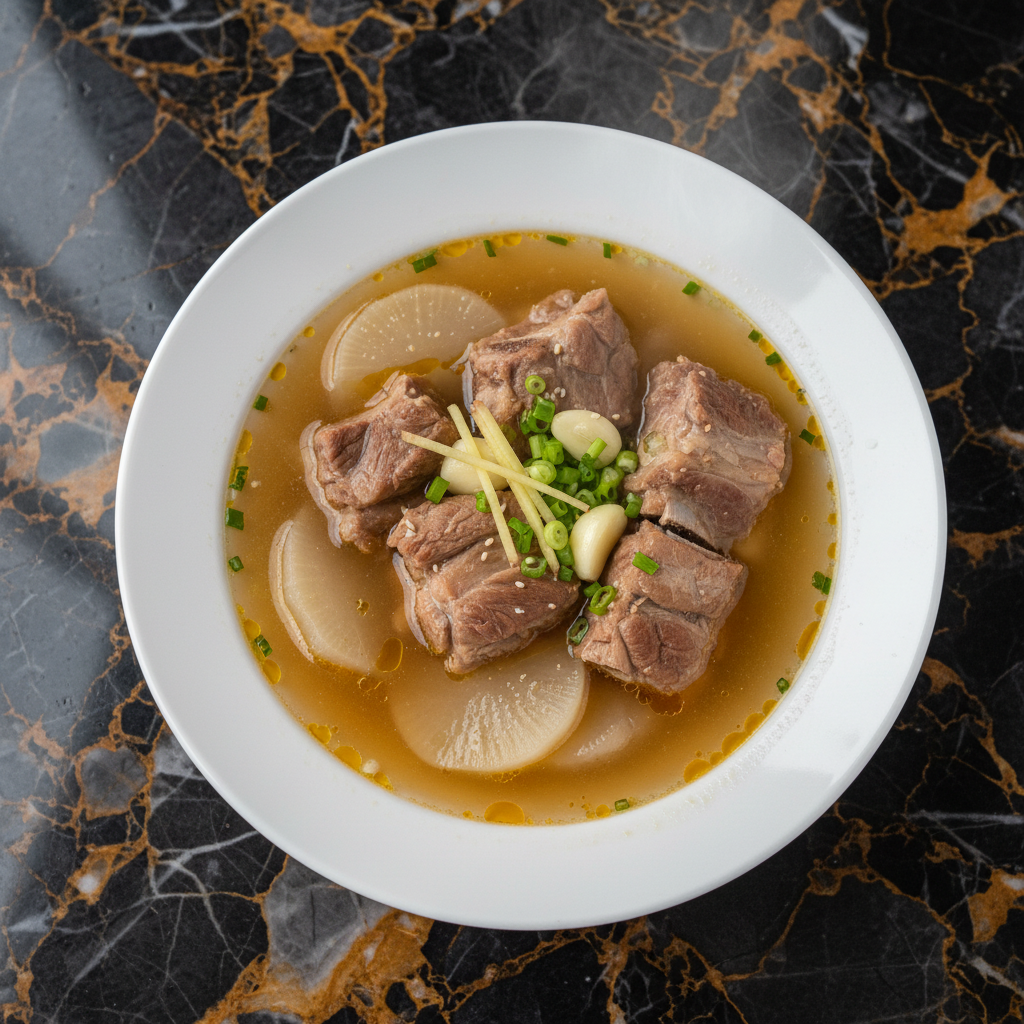 Taiwanese Pork Ribs and Daikon Soup