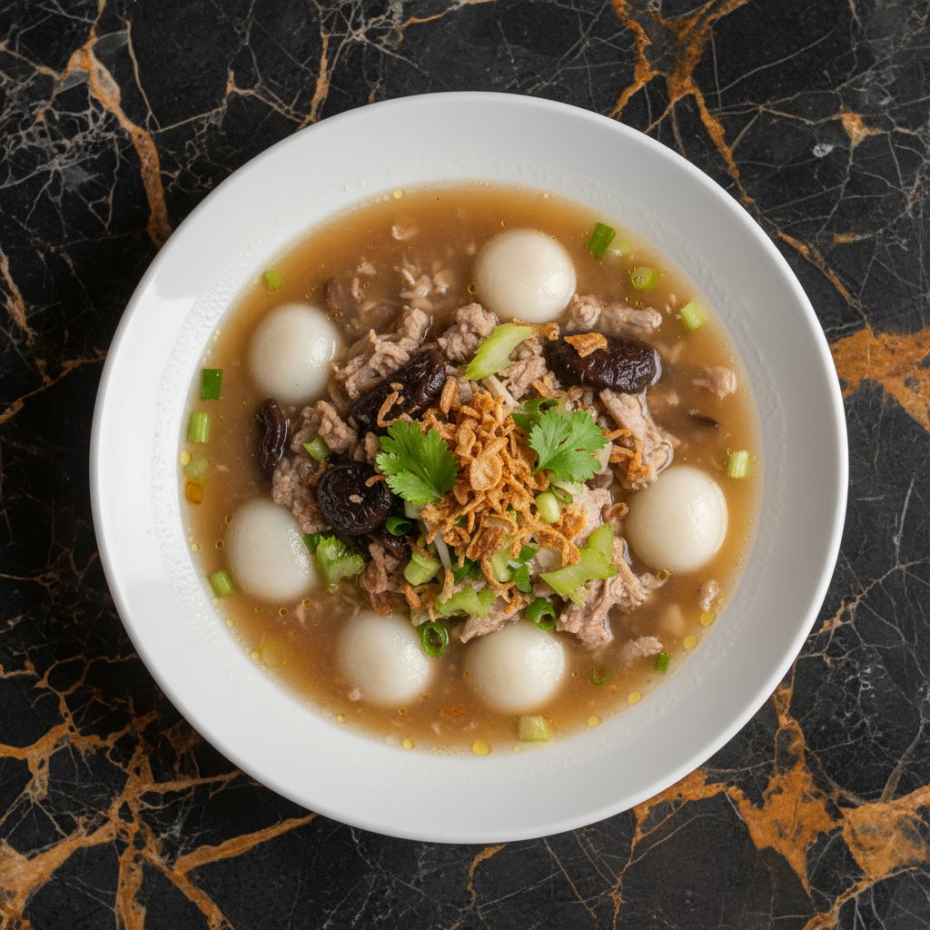 Taiwanese Savory Glutinous Rice Soup