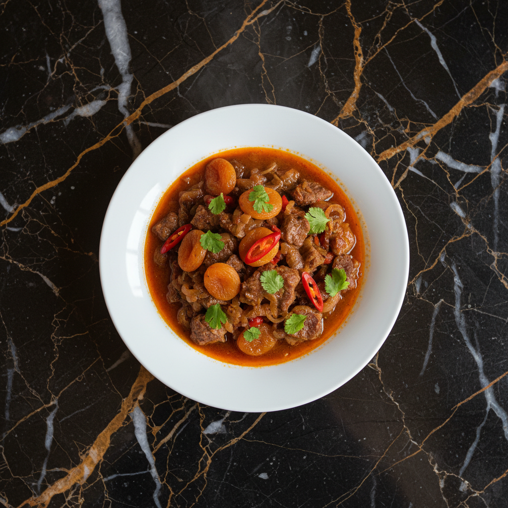 Turkmen Lamb and Apricot Stew